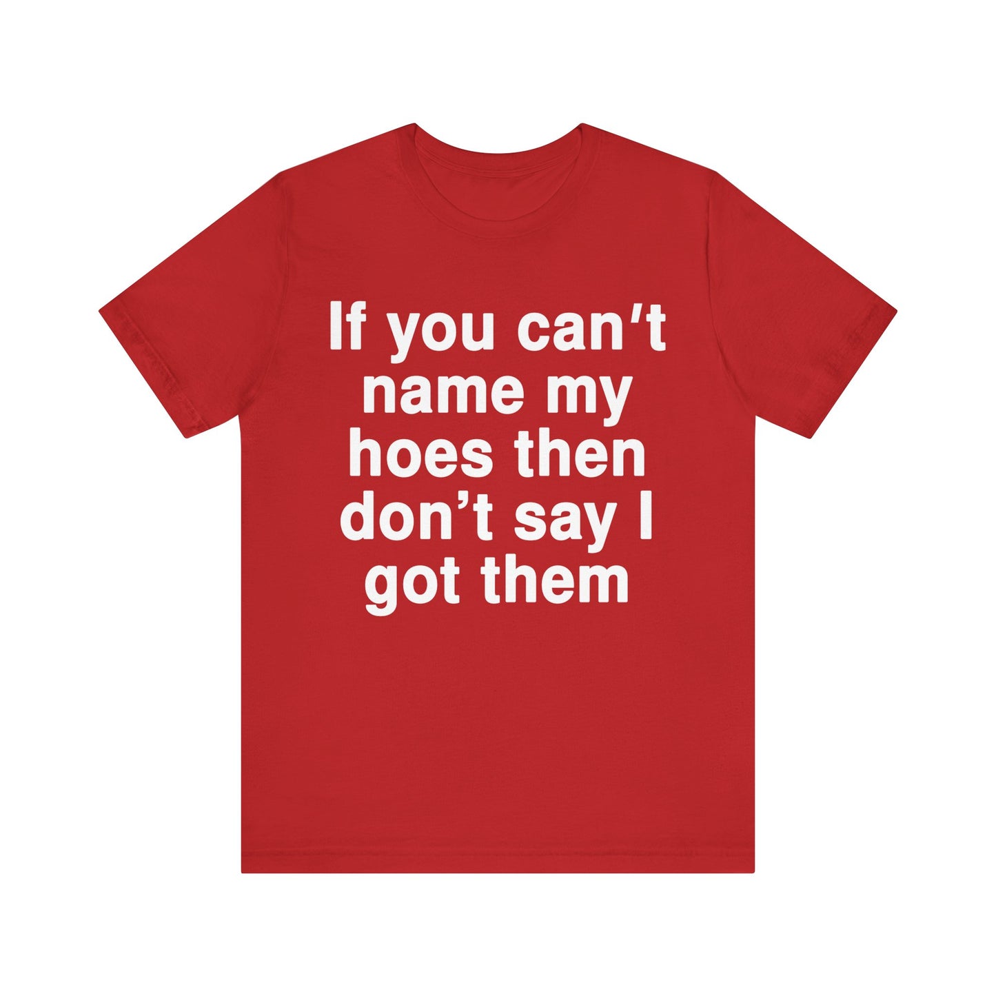 If You Can't Name My Hoes Tee